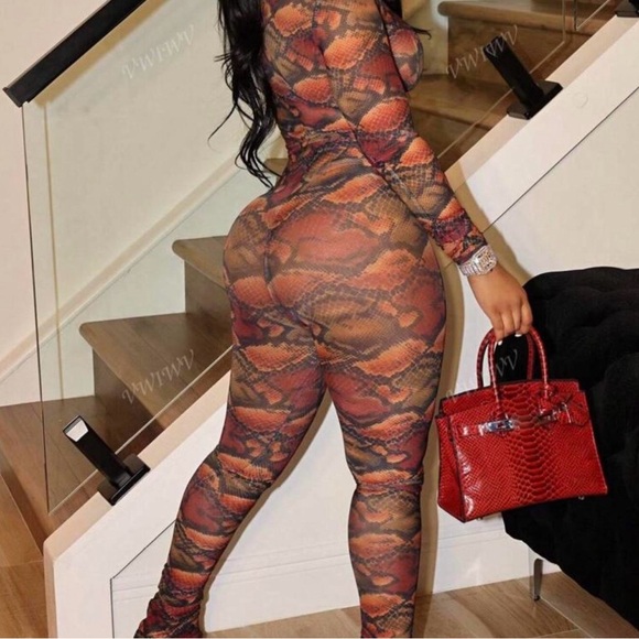 Snake Print Two-Piece Set - Picture 3 of 3